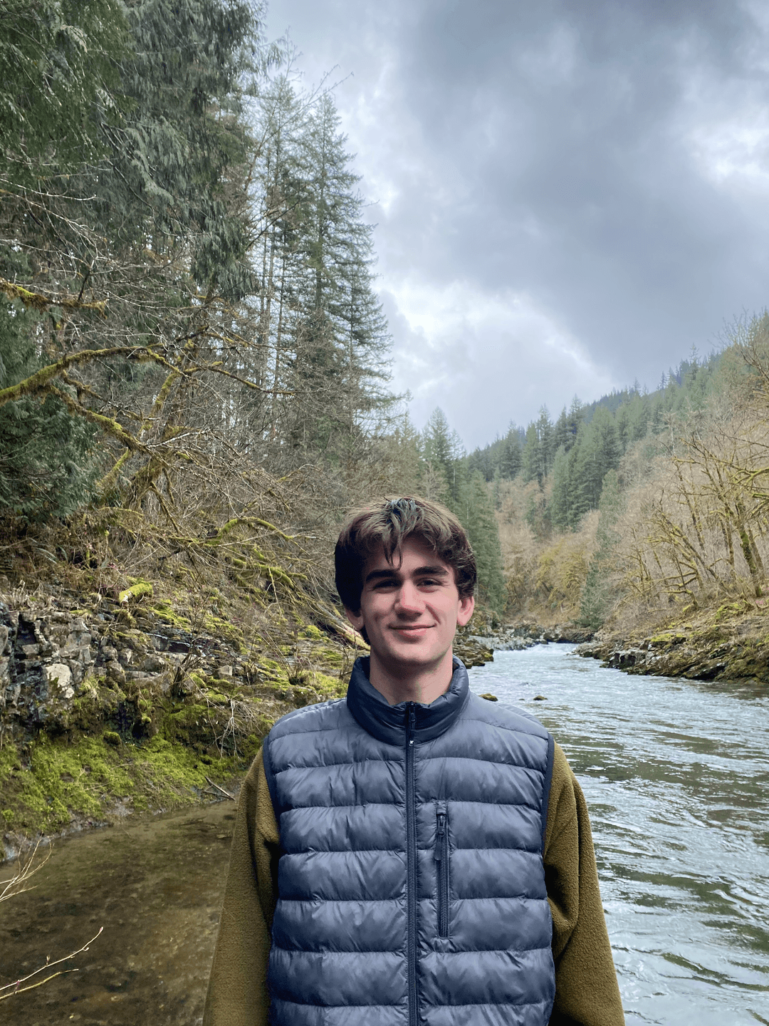 An image of me standing by a river